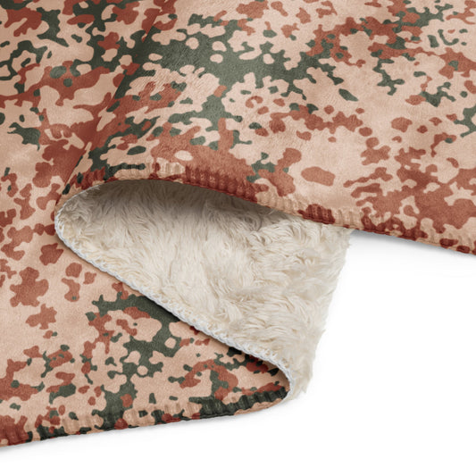 Danish Flecktarn Desert CAMO Sherpa blanket - Blankets
