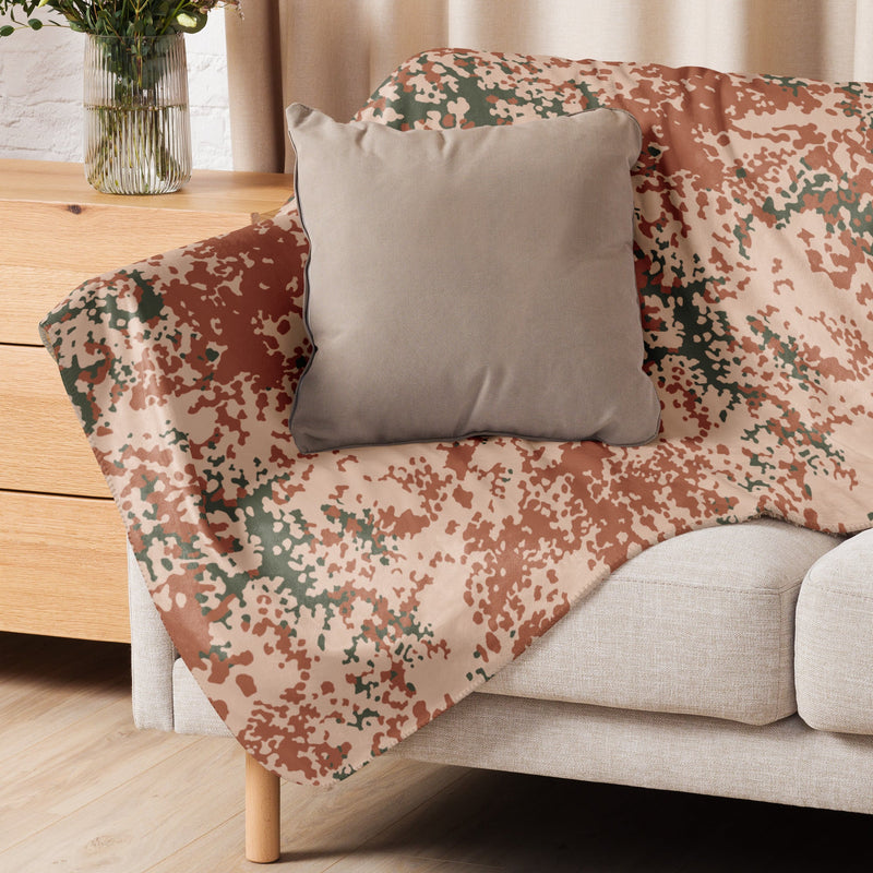 Flecktarn Desert Scandinavian CAMO Sherpa Blanket