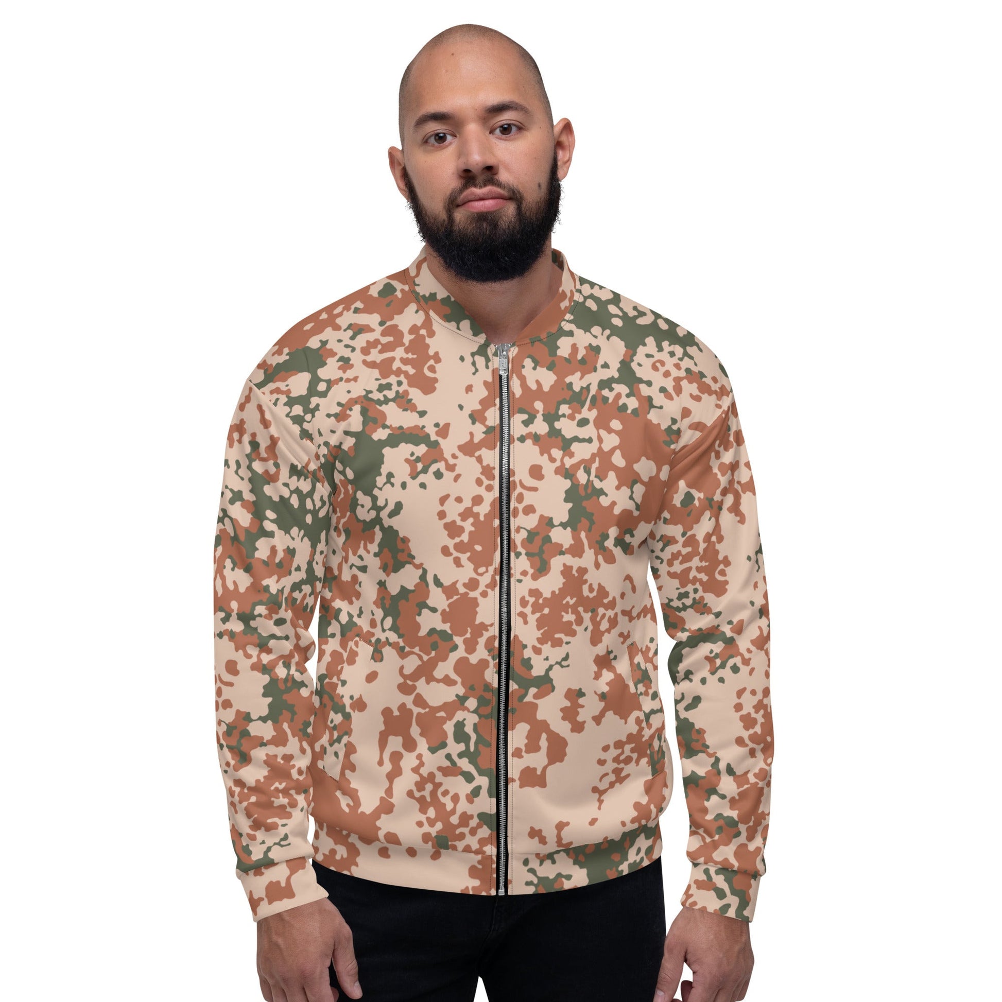 Danish Flecktarn Desert CAMO Unisex Bomber Jacket - Jackets