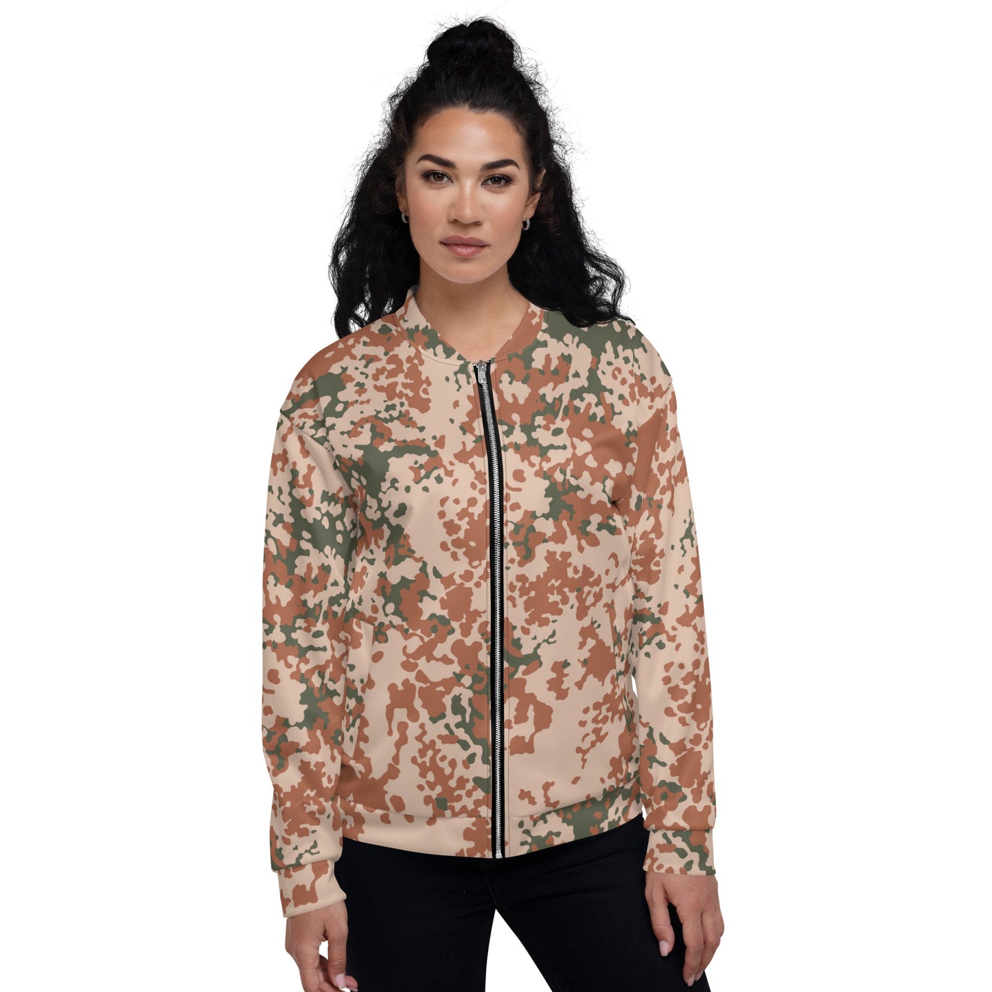 Danish Flecktarn Desert CAMO Unisex Bomber Jacket - Jackets
