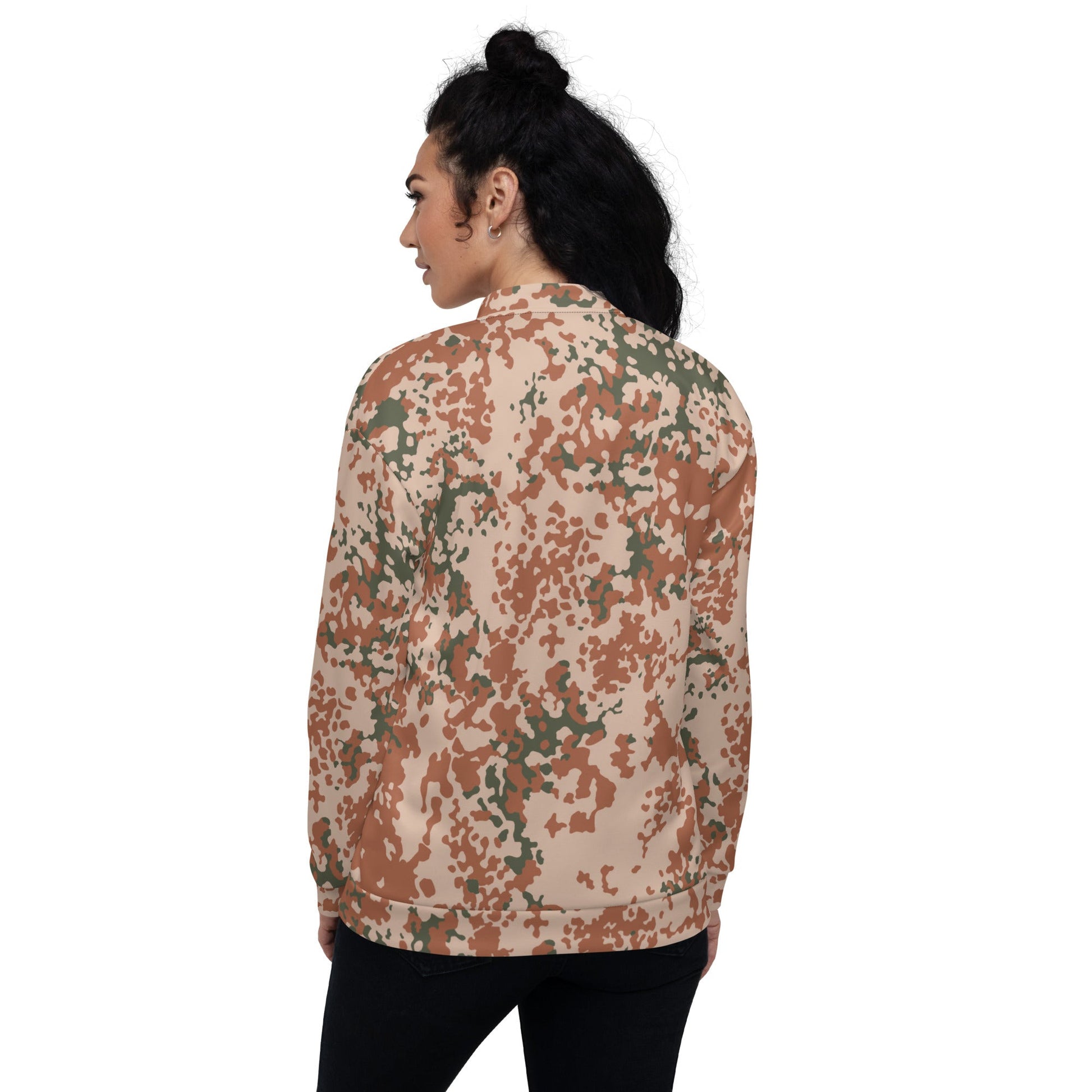 Danish Flecktarn Desert CAMO Unisex Bomber Jacket - Jackets