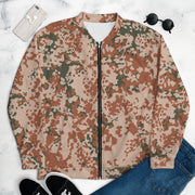 Flecktarn Desert Scandinavian CAMO Unisex Bomber Jacket - XS