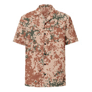 Flecktarn Scandinavian Desert CAMO Unisex Short-Sleeve Button Shirt - Button-Up
