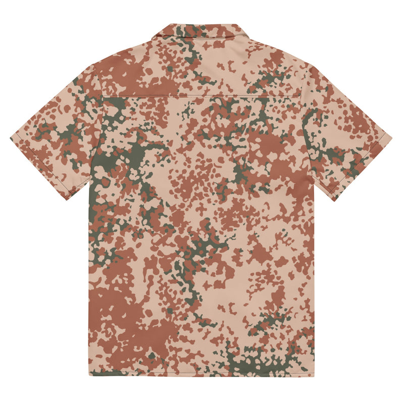 Flecktarn Scandinavian Desert CAMO Unisex Short-Sleeve Button Shirt - Button-Up