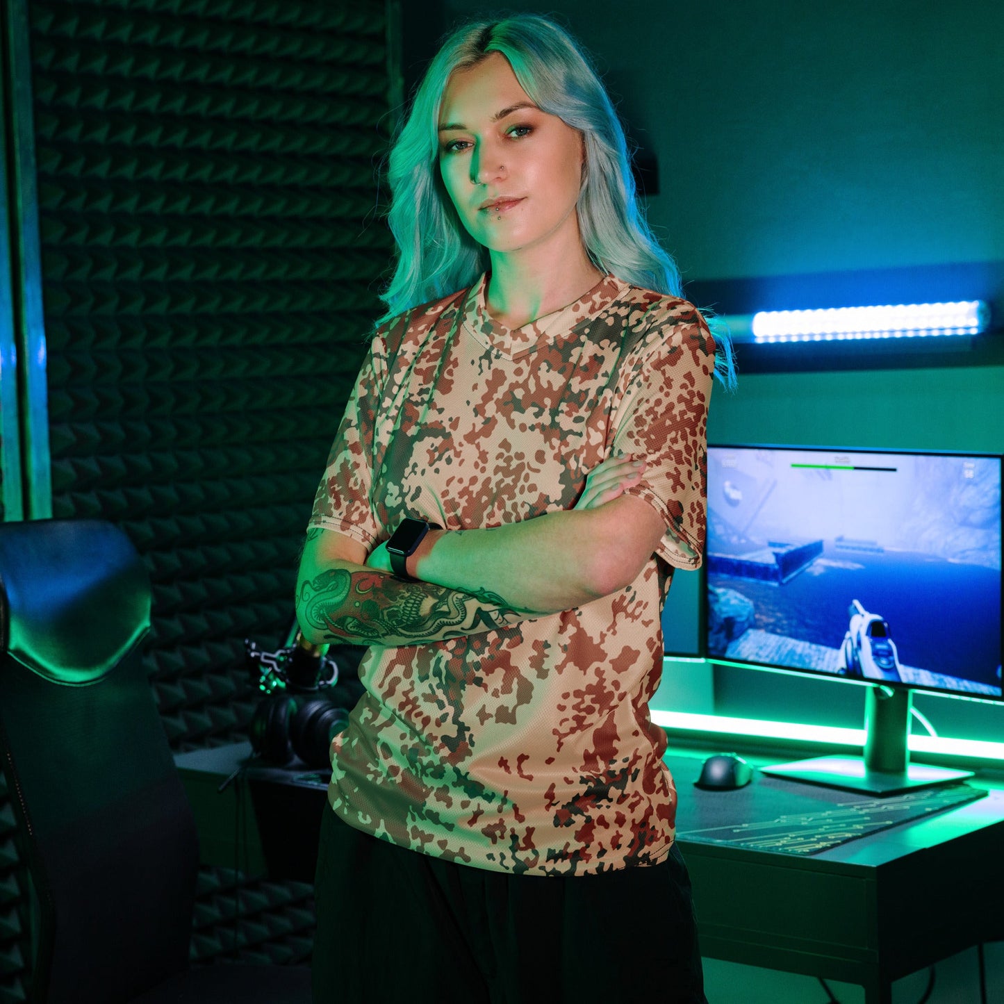 Danish Flecktarn Desert CAMO unisex sports jersey - Sports Jerseys