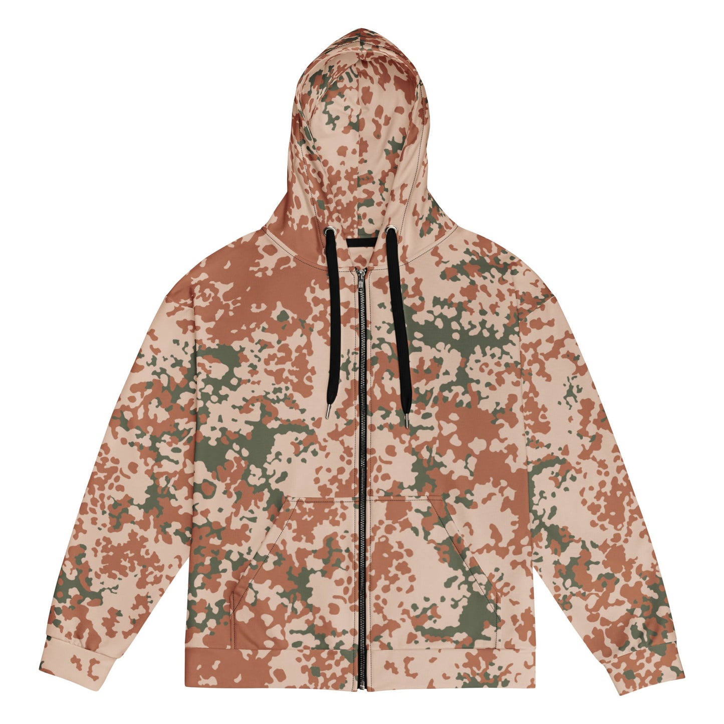 Danish Flecktarn Desert CAMO Unisex zip hoodie - 2XS - Zip Hoodies