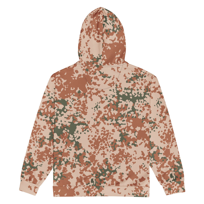 Flecktarn Desert Scandinavian CAMO Unisex Zip Hoodie