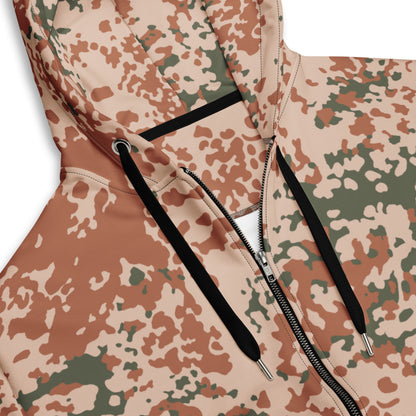 Danish Flecktarn Desert CAMO Unisex zip hoodie - Zip Hoodies
