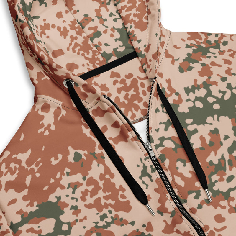 Flecktarn Desert Scandinavian CAMO Unisex Zip Hoodie