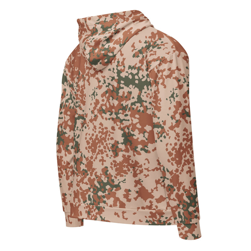 Flecktarn Desert Scandinavian CAMO Unisex Zip Hoodie