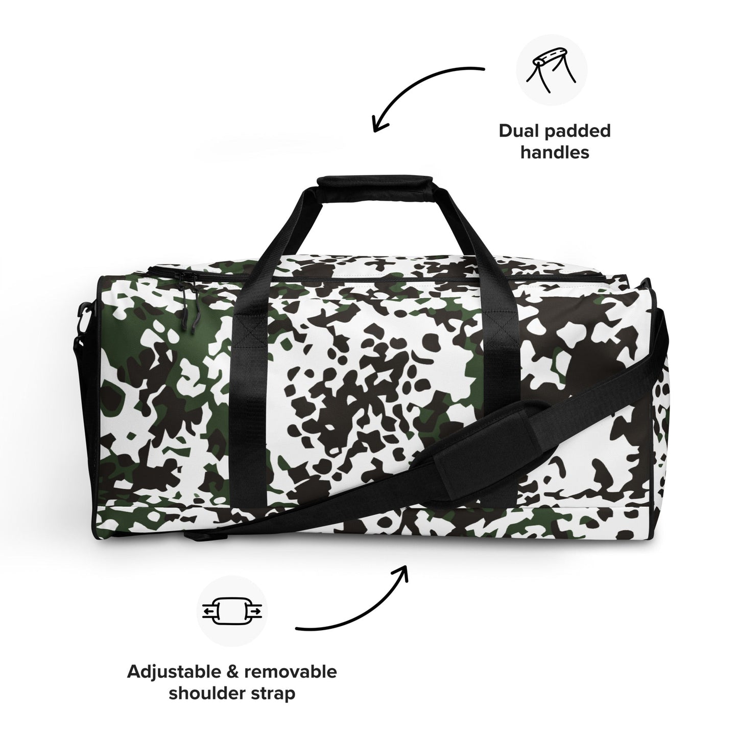Danish Flecktarn Snow CAMO Duffle Bag