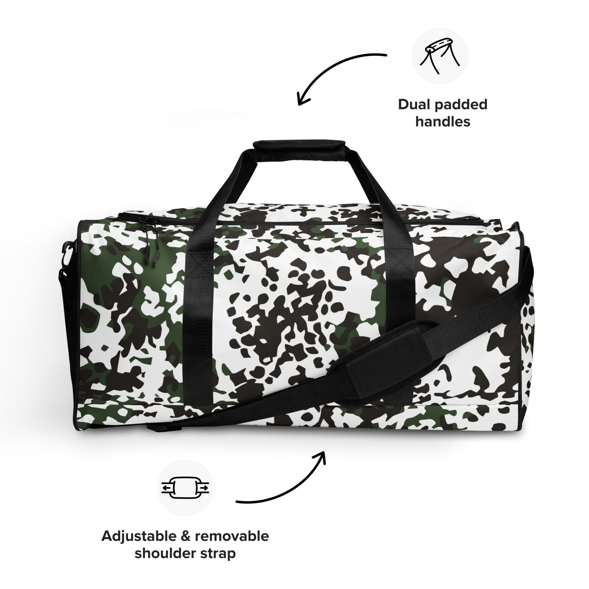 Danish Flecktarn Snow CAMO Duffle Bag
