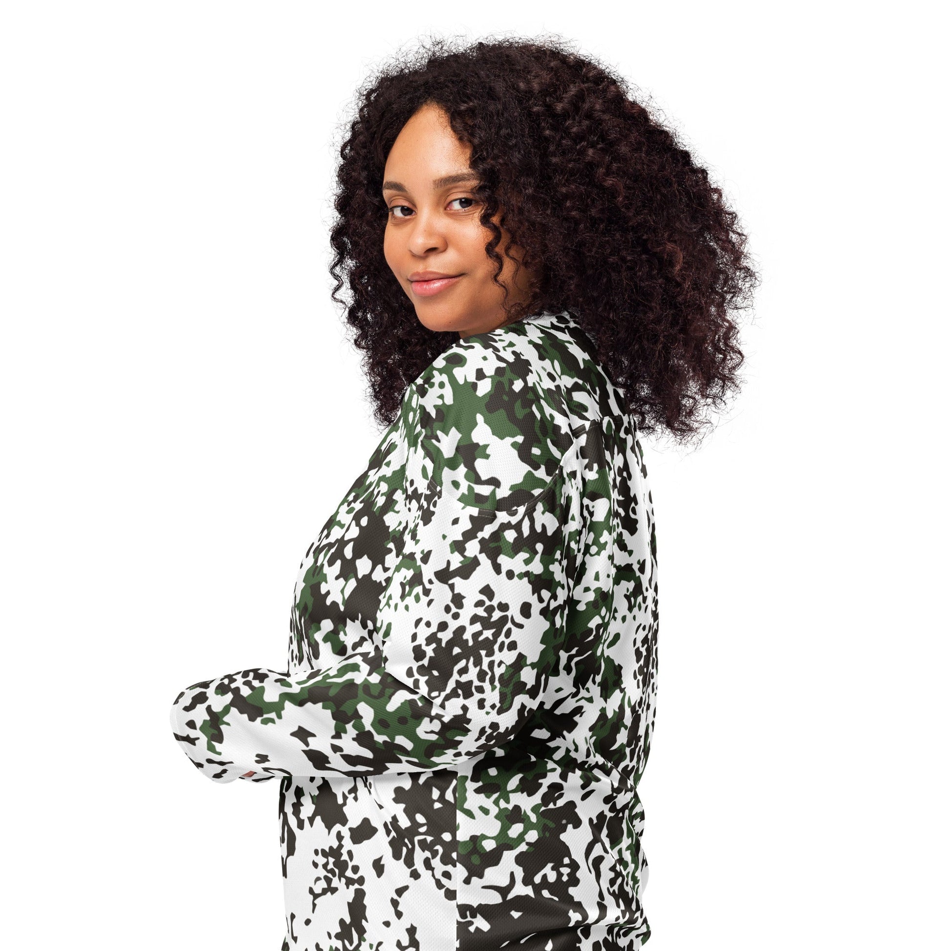 Danish Flecktarn Snow CAMO hockey fan jersey Hockey Jerseys