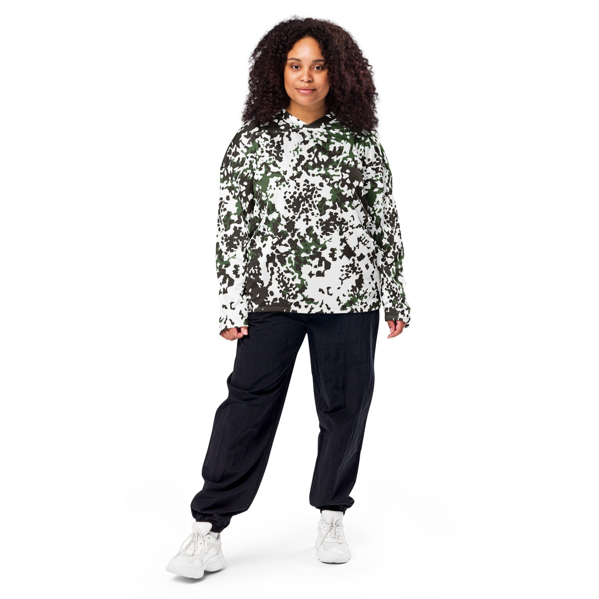 Danish Flecktarn Snow CAMO hockey fan jersey Hockey Jerseys