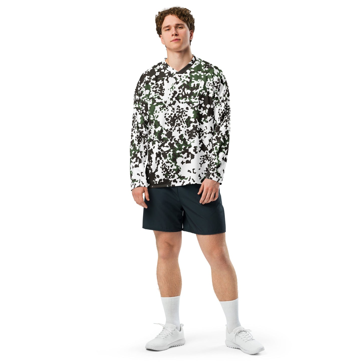 Danish Flecktarn Snow CAMO hockey fan jersey Hockey Jerseys