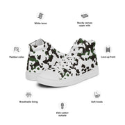 Flecktarn Scandinavian Snow CAMO Mens High-Top Canvas Shoes