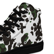 Flecktarn Scandinavian Snow CAMO Mens High-Top Canvas Shoes