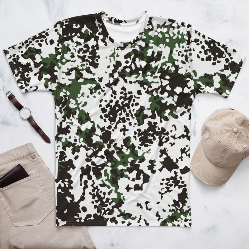 Flecktarn Snow Scandinavian CAMO Mens T-Shirt - XS