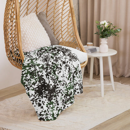 Danish Flecktarn Snow CAMO Sherpa blanket - Blanket