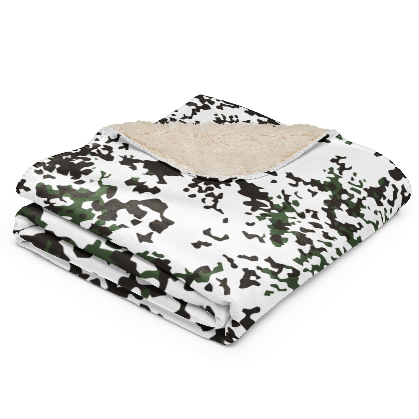 Danish Flecktarn Snow CAMO Sherpa blanket - Blanket