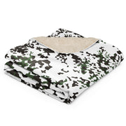 Flecktarn Snow Scandinavian CAMO Sherpa Blanket