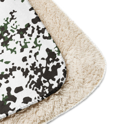 Danish Flecktarn Snow CAMO Sherpa blanket - Blanket