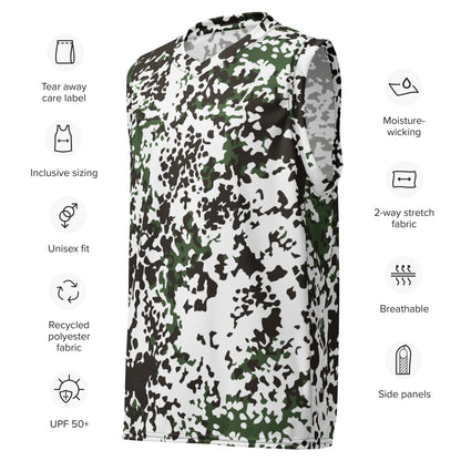 Danish Flecktarn Snow CAMO unisex basketball jersey Basketball Jerseys