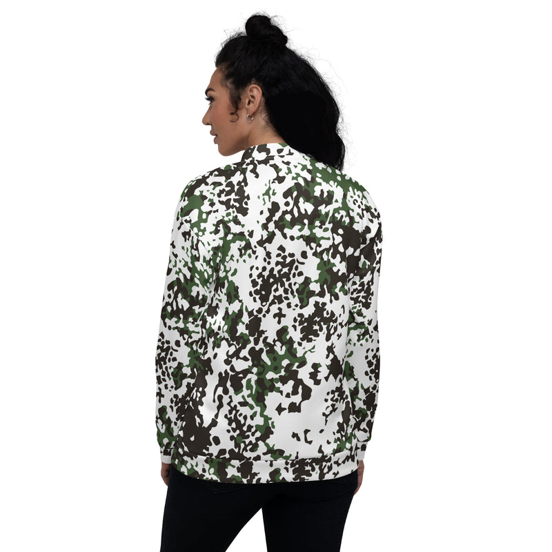 Flecktarn Snow Scandinavian CAMO Unisex Bomber Jacket