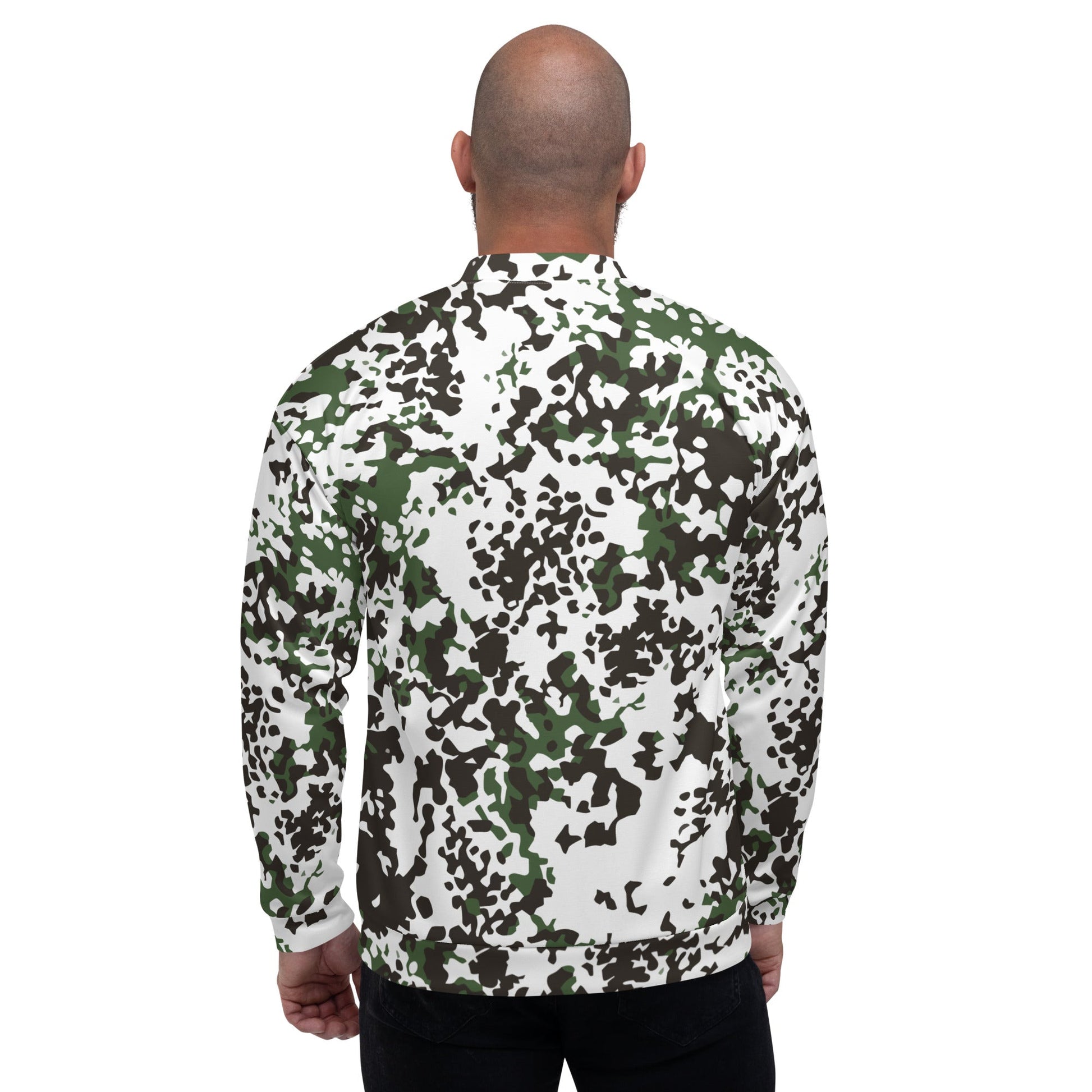 Danish Flecktarn Snow CAMO Unisex Bomber Jacket - Jackets