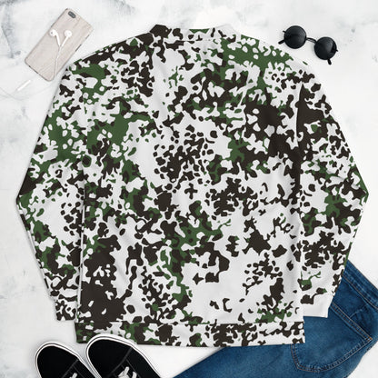 Danish Flecktarn Snow CAMO Unisex Bomber Jacket - Jackets