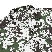 Flecktarn Scandinavian Snow CAMO Unisex Short-Sleeve Button Shirt - Button-Up