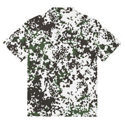 Flecktarn Scandinavian Snow CAMO Unisex Short-Sleeve Button Shirt - Button-Up