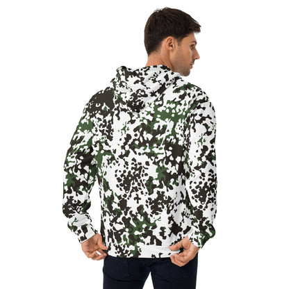 Danish Flecktarn Snow CAMO Unisex Hoodie - Hoodies
