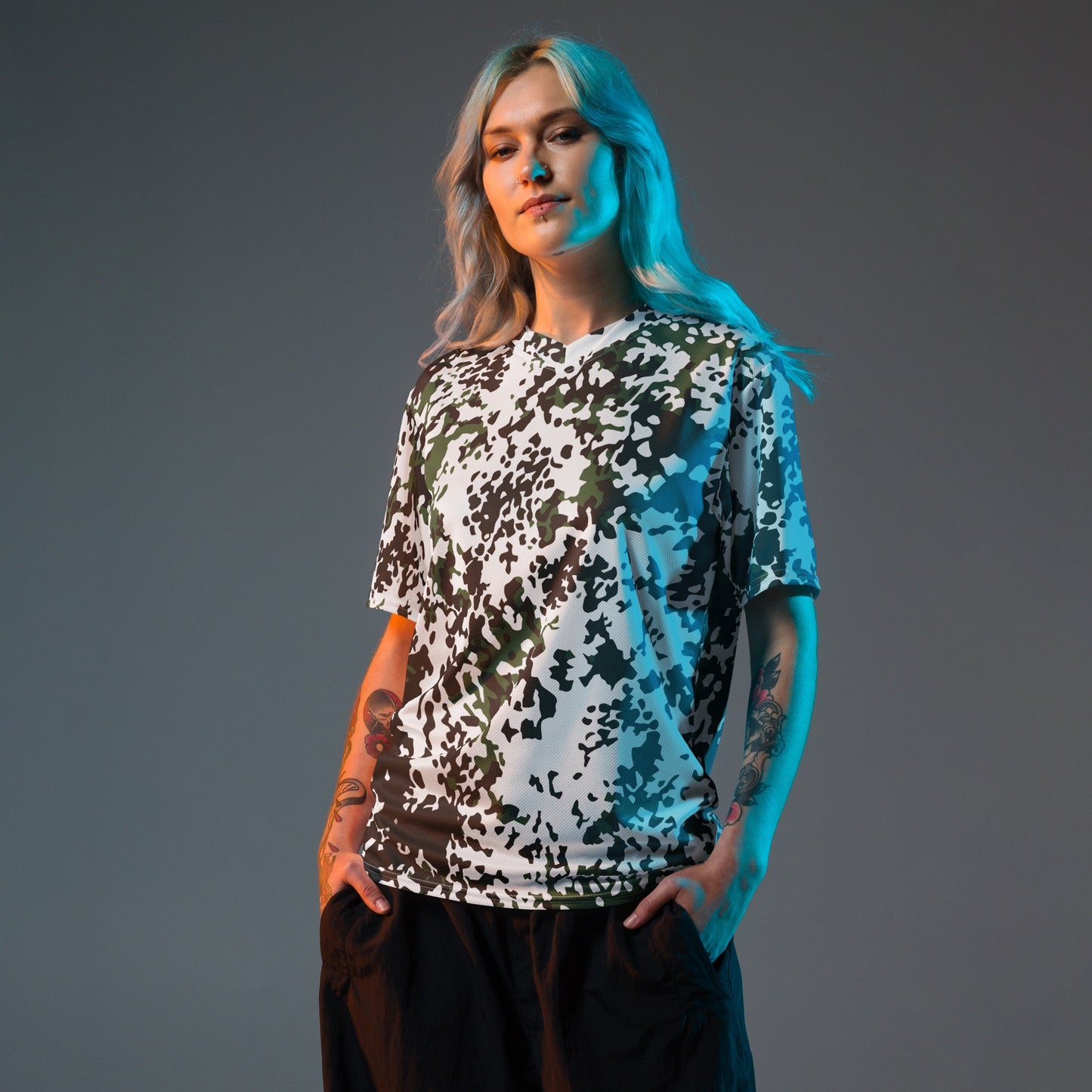 Danish Flecktarn Snow CAMO unisex sports jersey Sports Jerseys