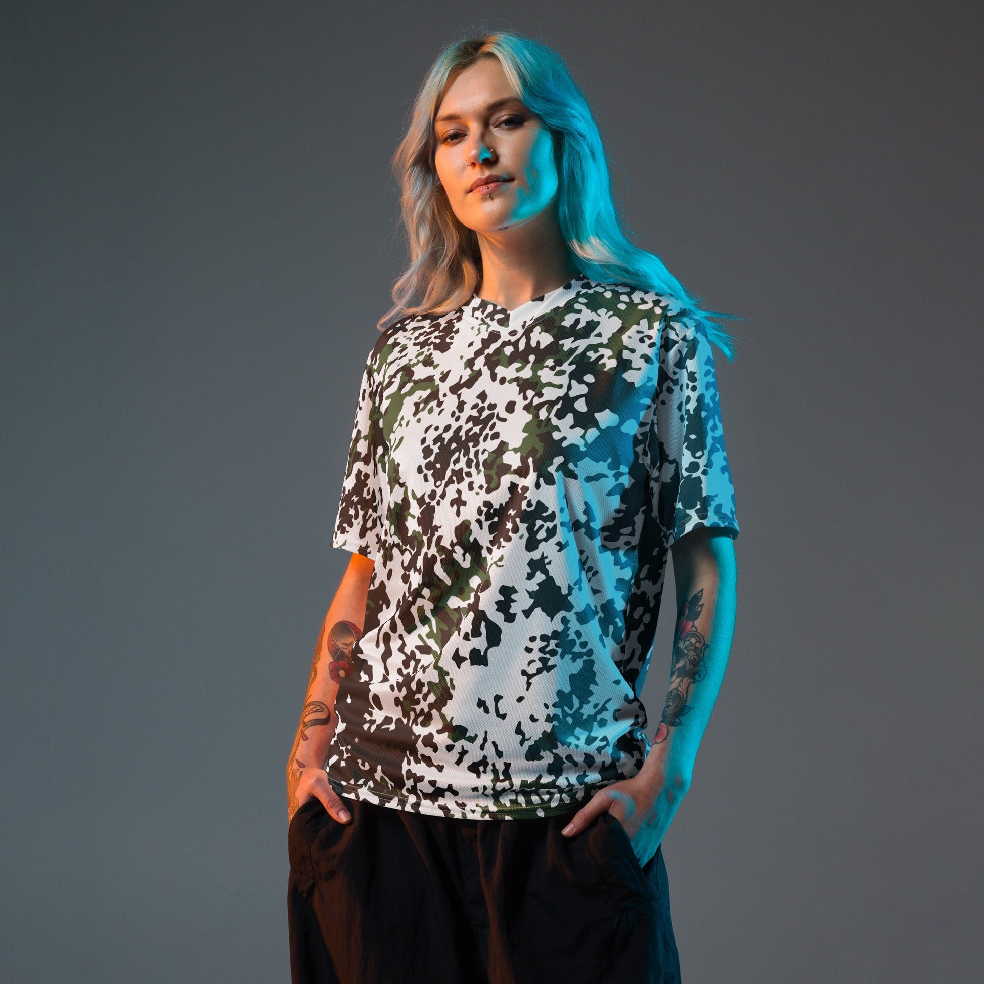 Danish Flecktarn Snow CAMO unisex sports jersey Sports Jerseys