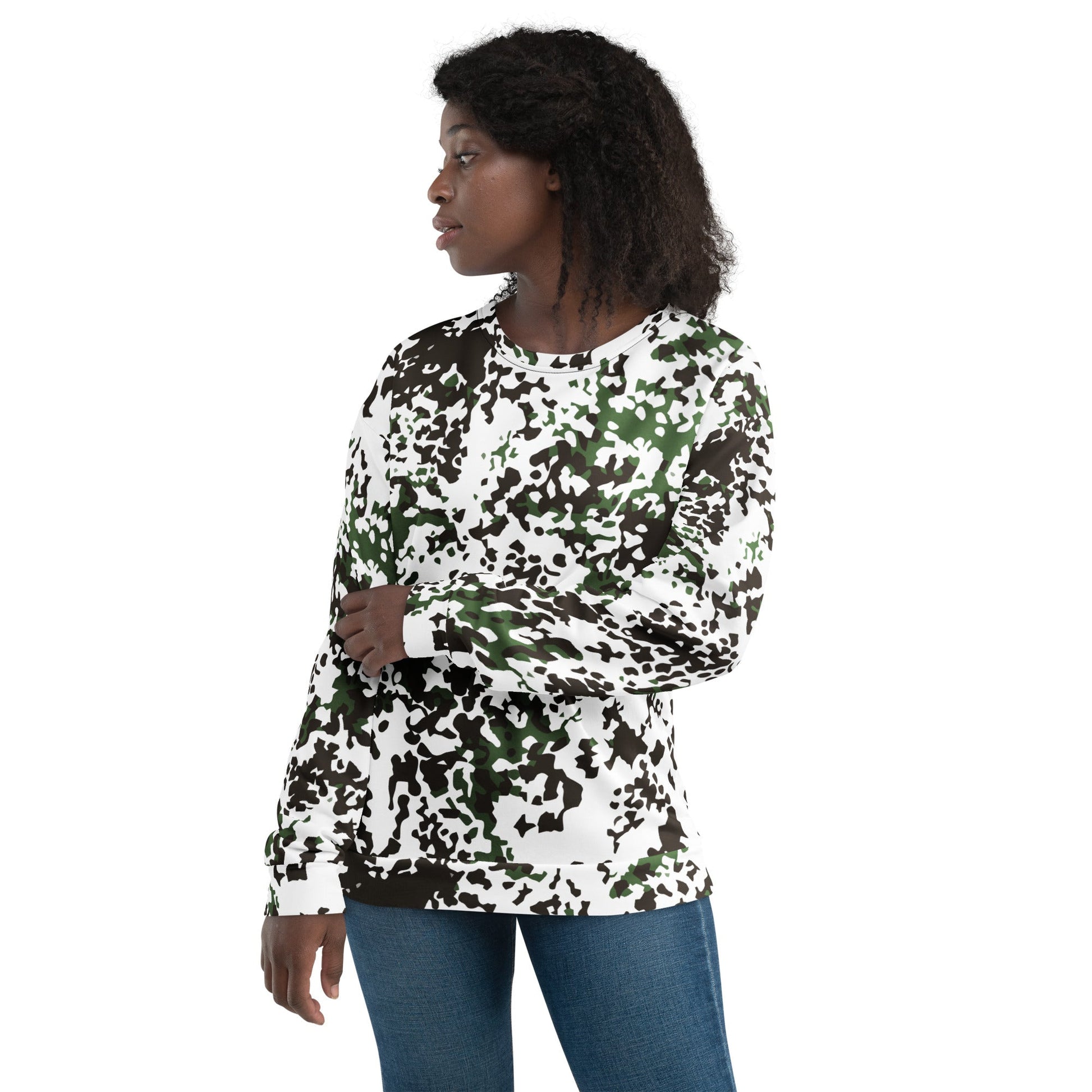 Danish Flecktarn Snow CAMO Unisex Sweatshirt - Sweatshirts