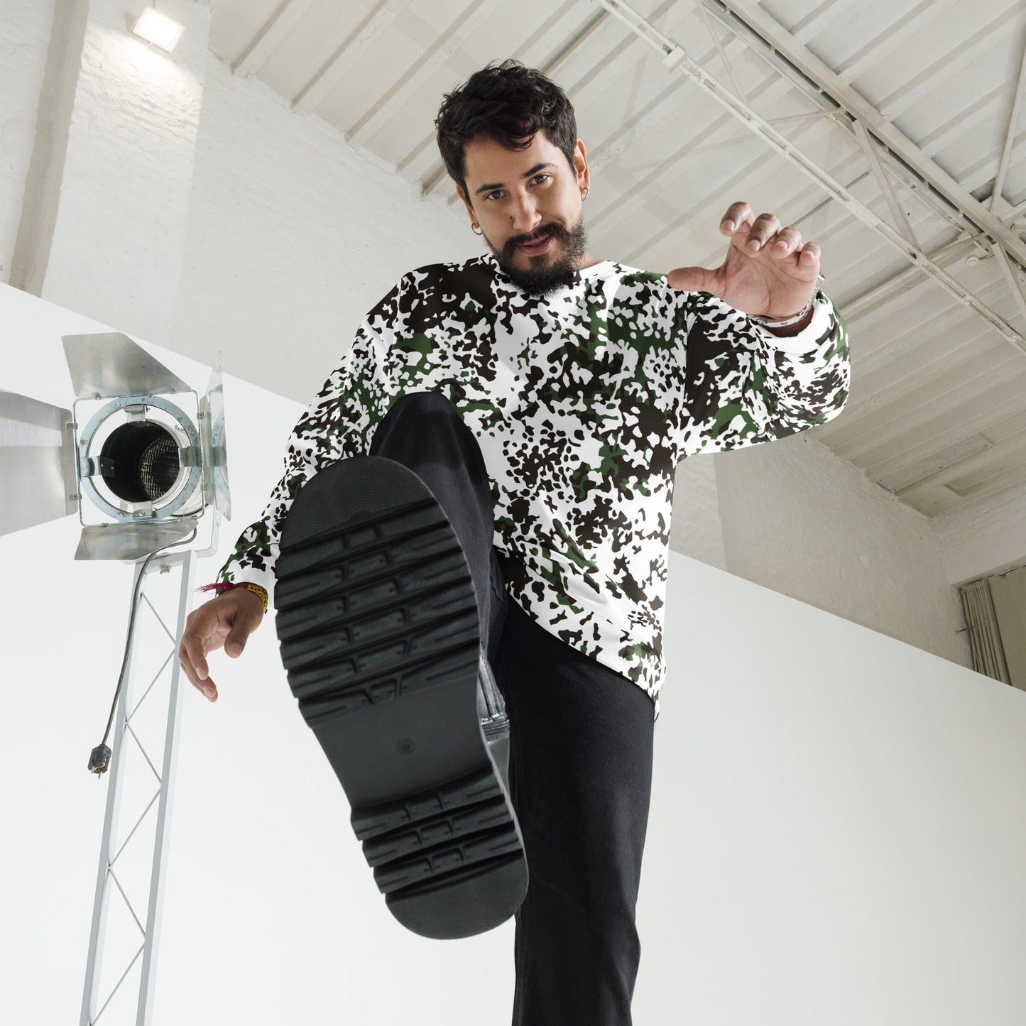 Danish Flecktarn Snow CAMO Unisex Sweatshirt - Sweatshirts