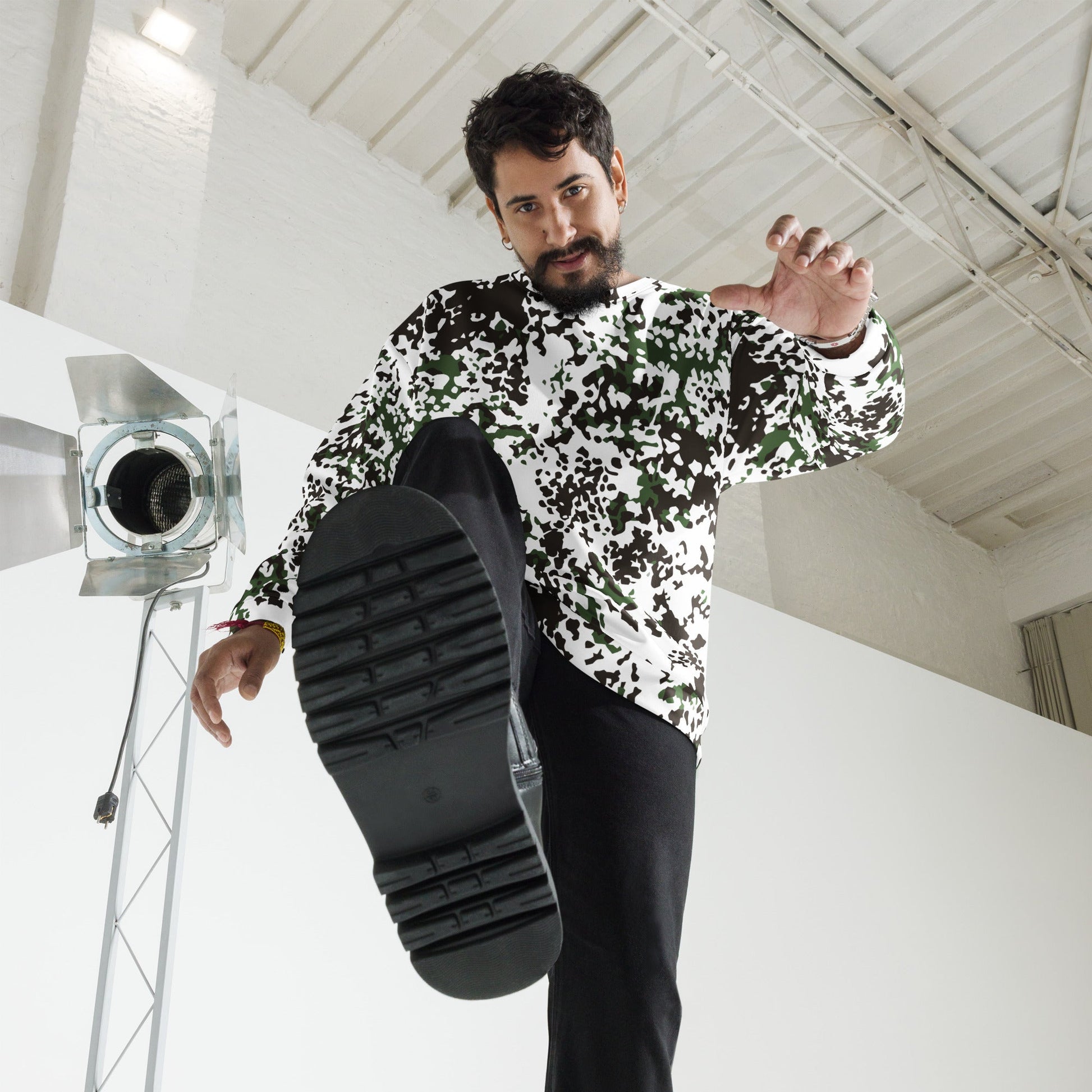 Danish Flecktarn Snow CAMO Unisex Sweatshirt - Sweatshirts