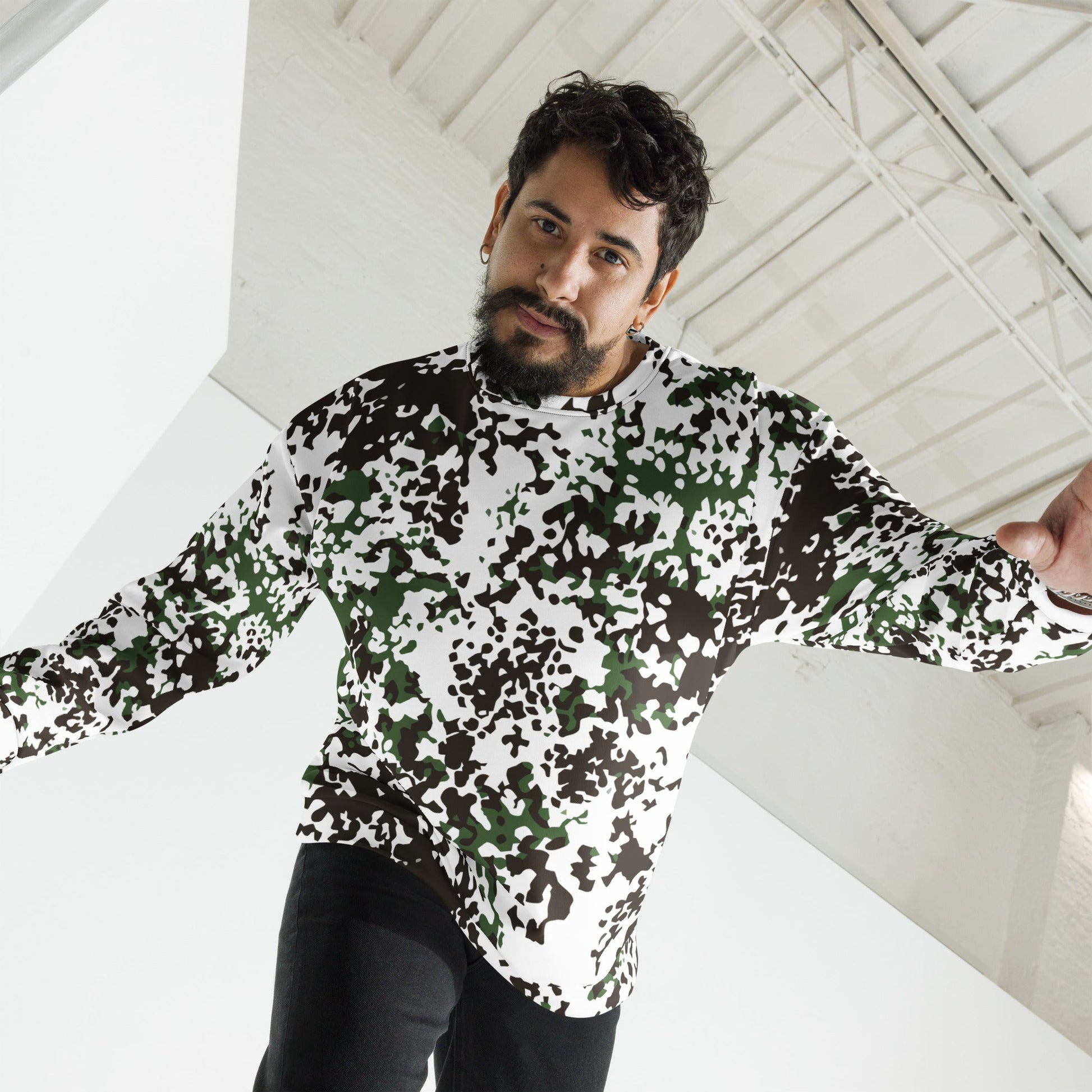 Danish Flecktarn Snow CAMO Unisex Sweatshirt - Sweatshirts