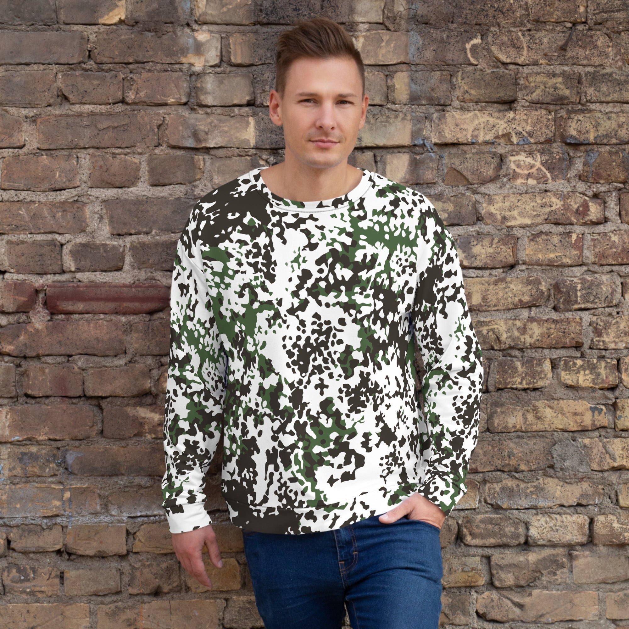 CAMO HQ Danish Flecktarn Snow CAMO Unisex Sweatshirt