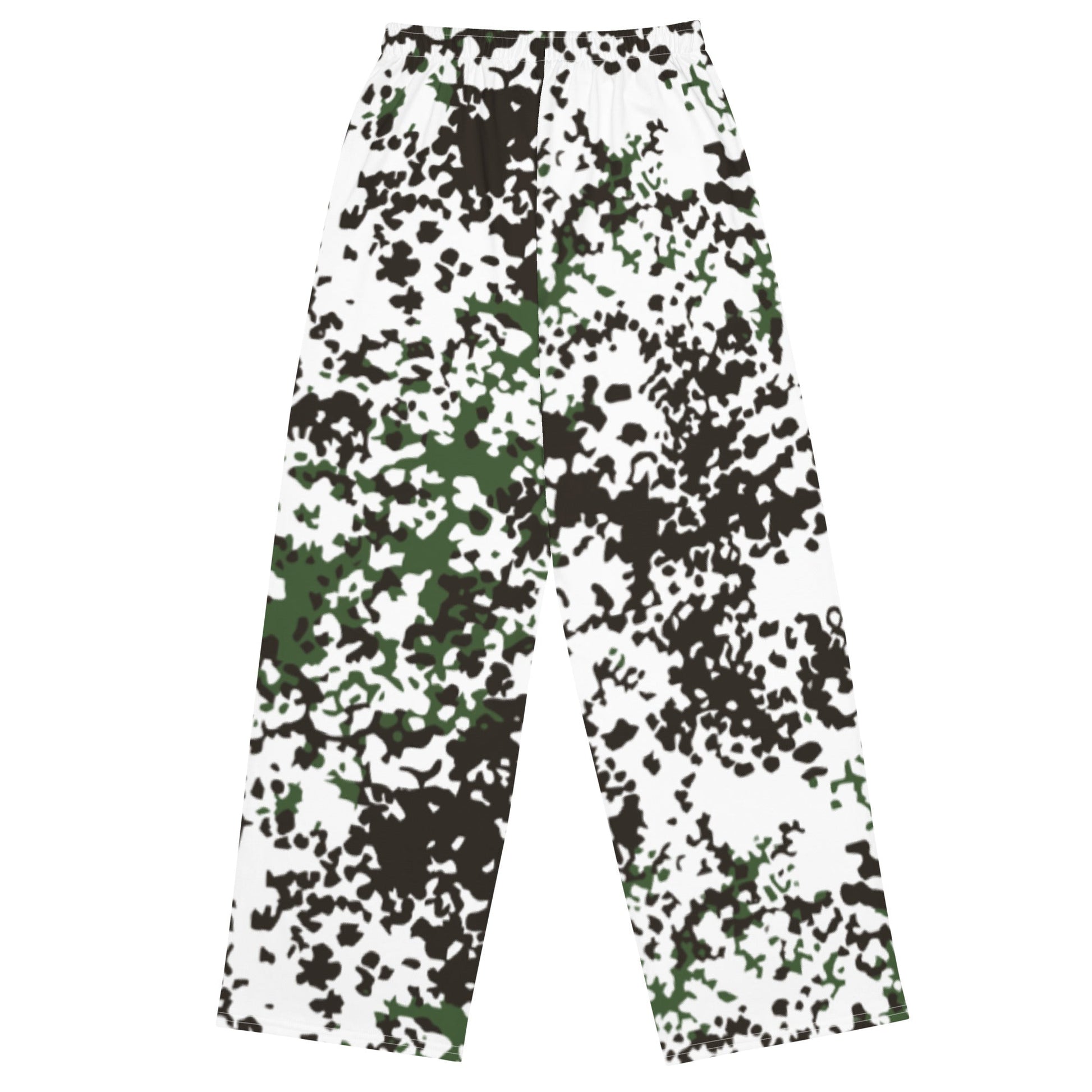 Danish Flecktarn Snow CAMO unisex wide leg pants Wide Pants