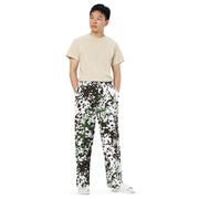 Flecktarn Scandinavian Snow CAMO Unisex Wide-Leg Leisure Pants - Pant