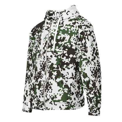 Danish Flecktarn Snow CAMO Unisex zip hoodie Zip Hoodies