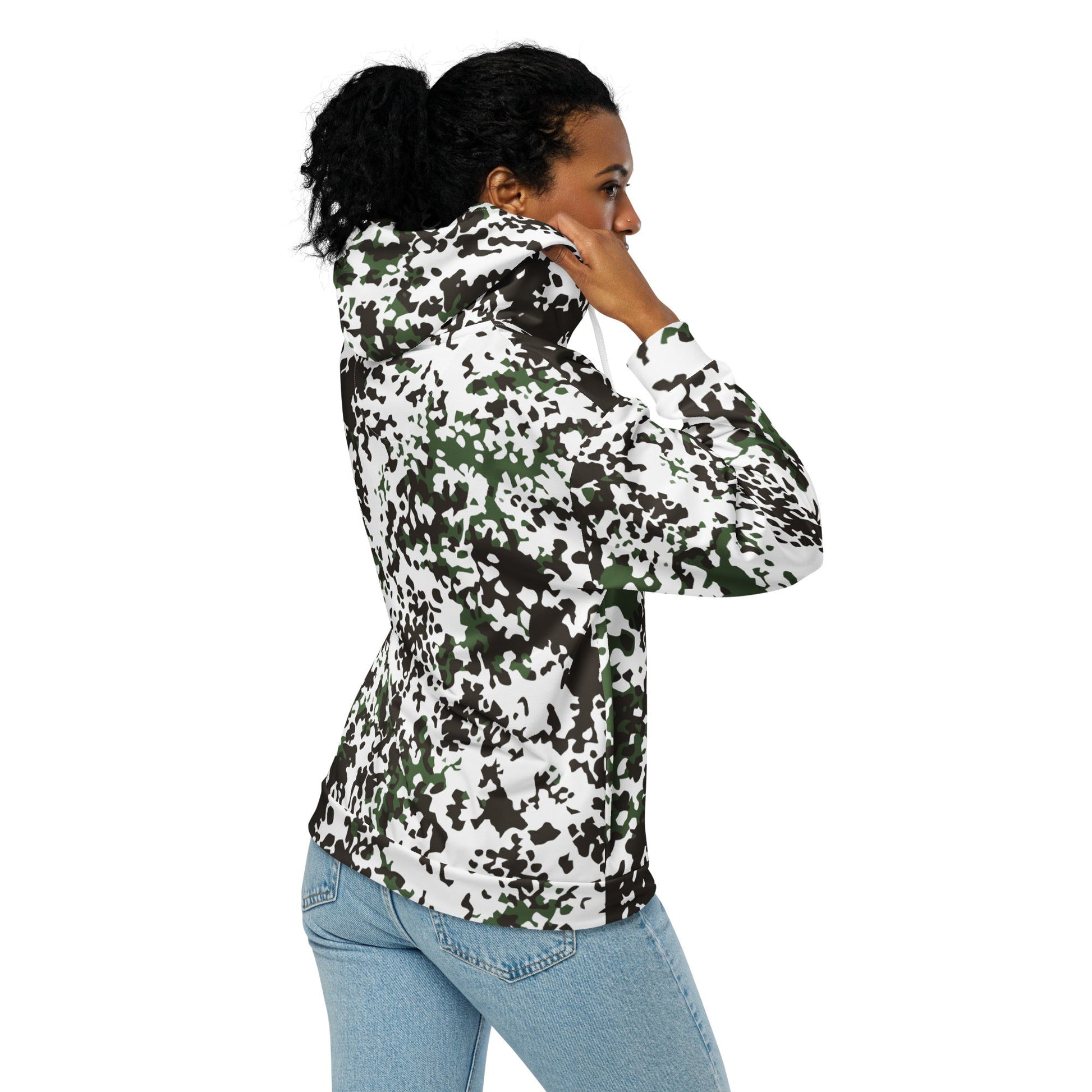 Danish Flecktarn Snow CAMO Unisex zip hoodie Zip Hoodies
