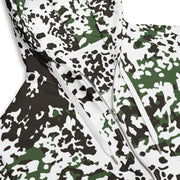 Flecktarn Snow Scandinavian CAMO Unisex Zip Hoodie