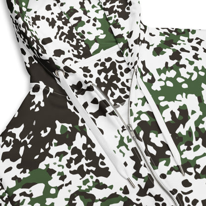 Danish Flecktarn Snow CAMO Unisex zip hoodie Zip Hoodies