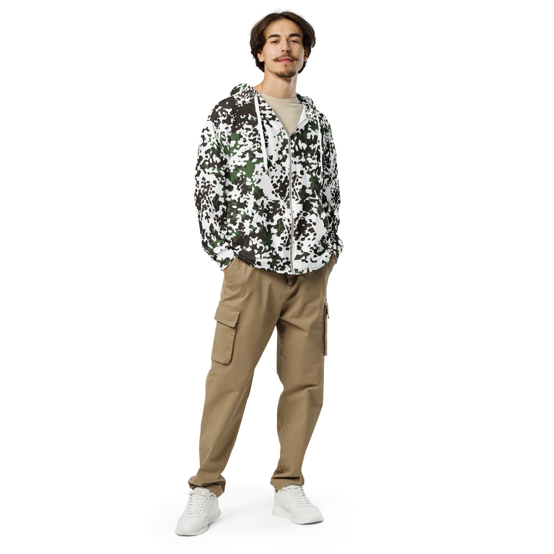 Danish Flecktarn Snow CAMO Unisex zip hoodie Zip Hoodies