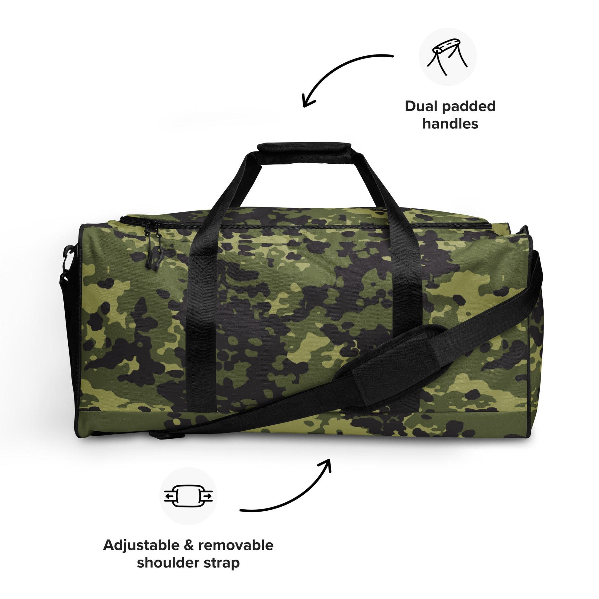 Danish Flecktarn Woodland CAMO Duffle bag - Bags
