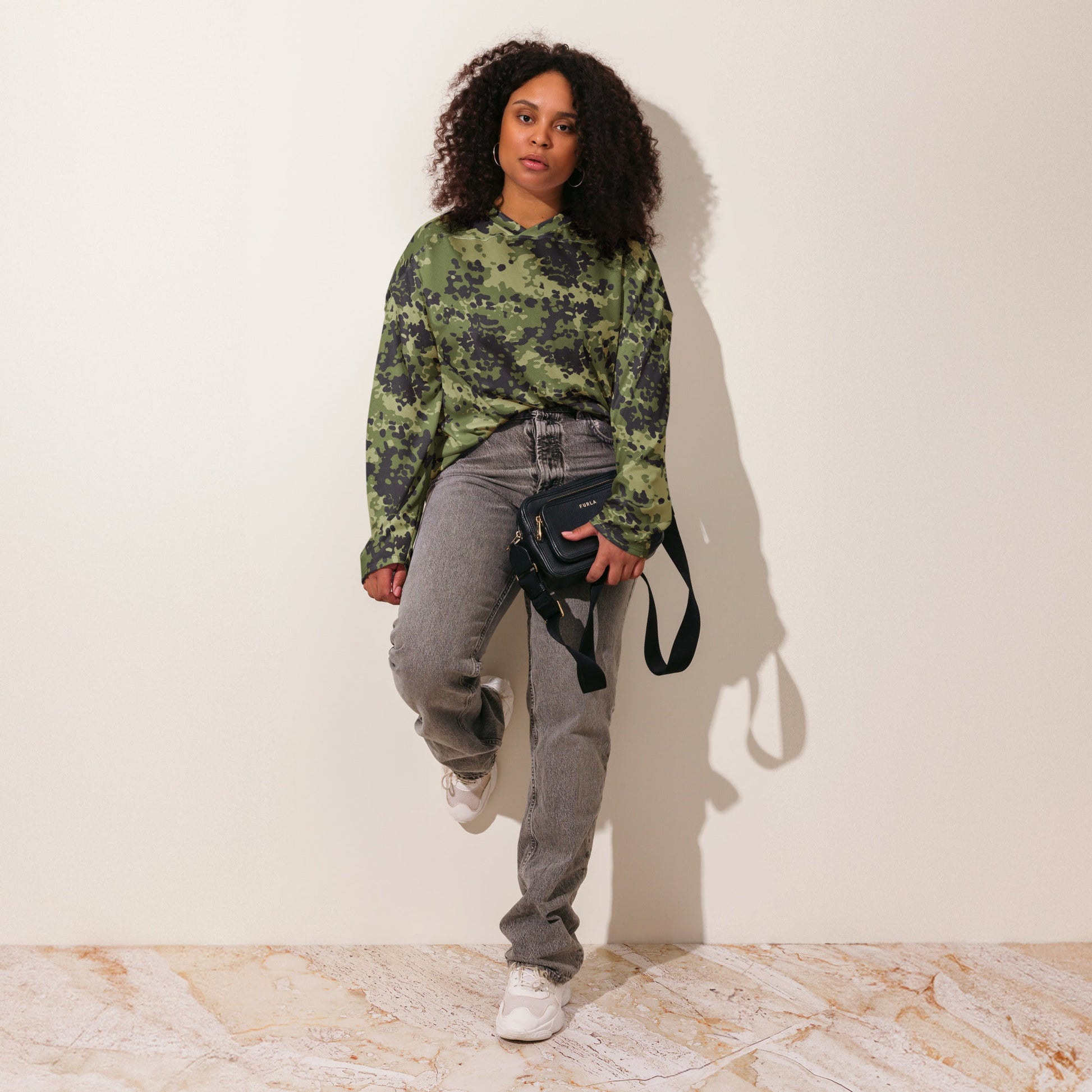 Danish Flecktarn Woodland CAMO hockey fan jersey Hockey Jerseys