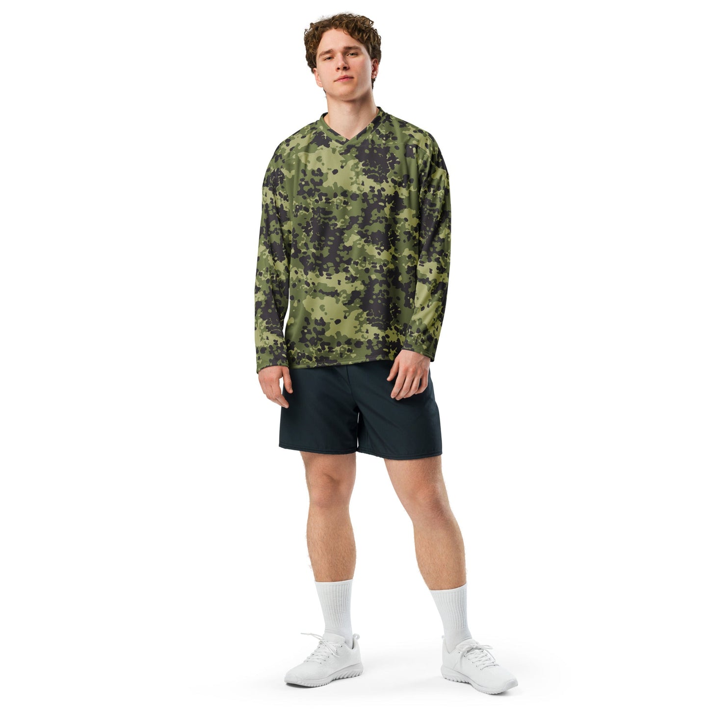 Danish Flecktarn Woodland CAMO hockey fan jersey Hockey Jerseys